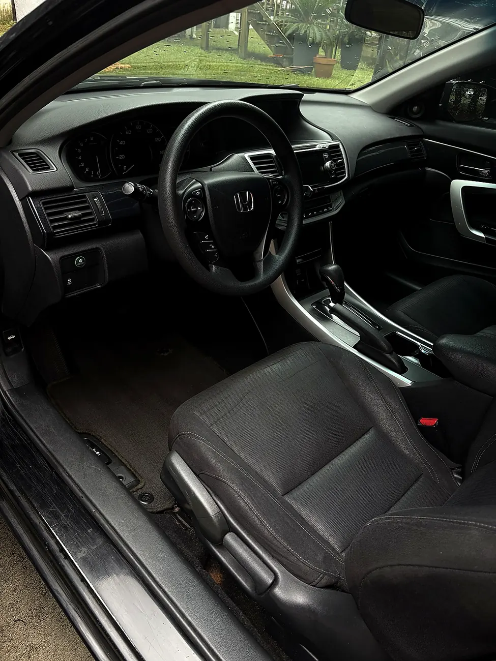 Clean driver floor after