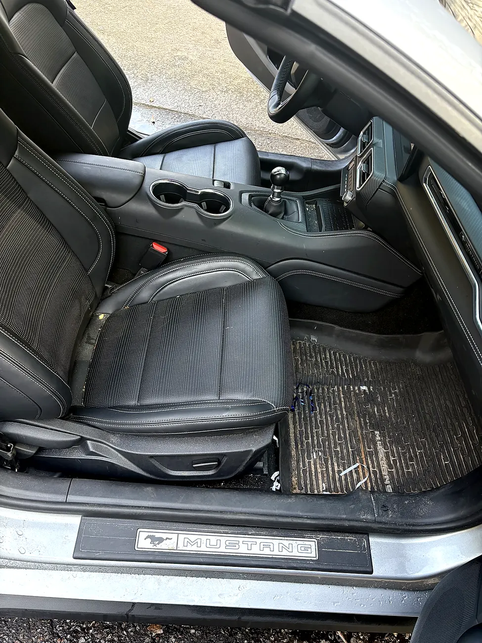 Mustang interior before